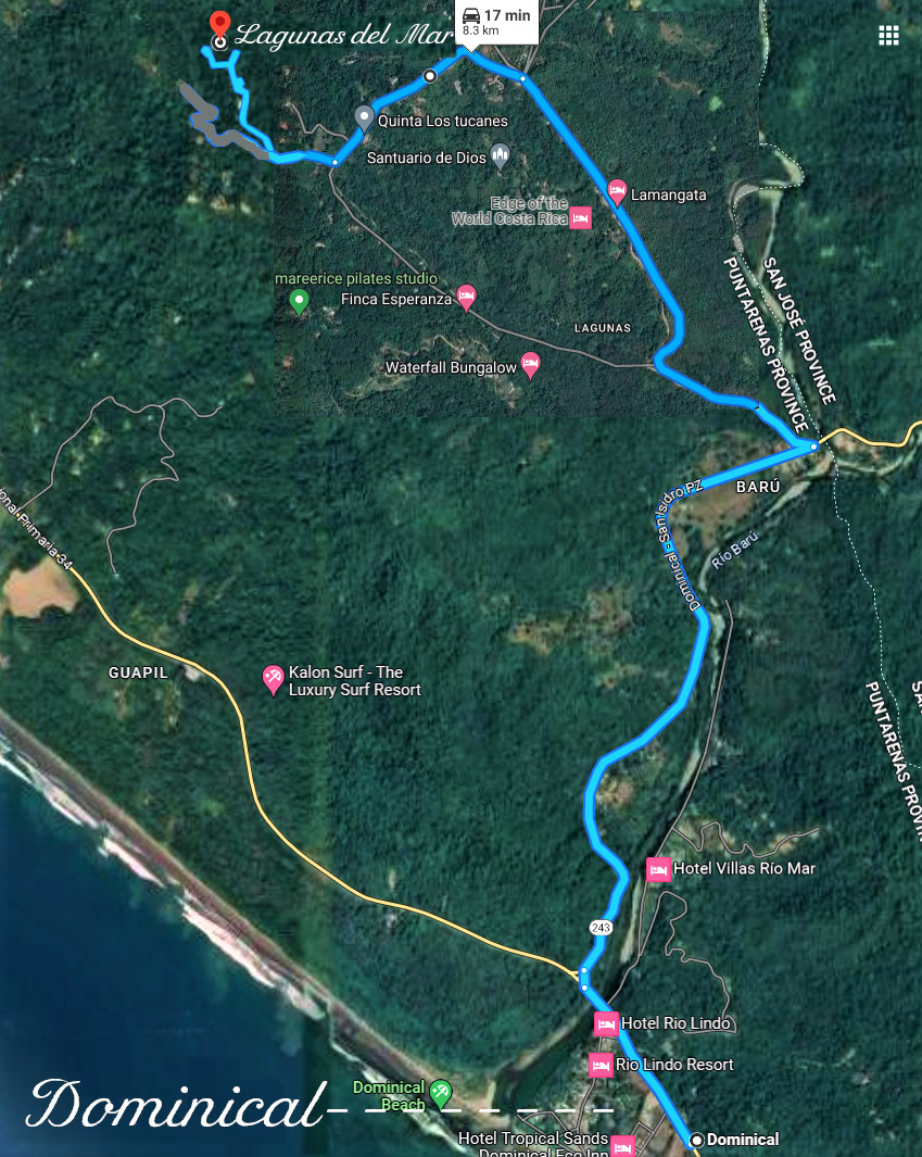 Directions to Lagunas del Mar