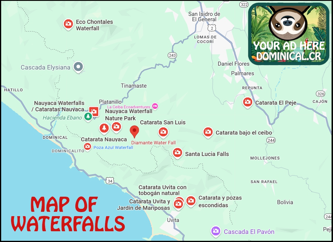 Waterfalls Map